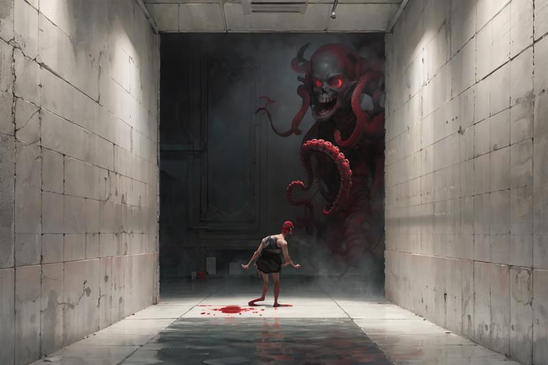 24177-772455692-(masterpiece, top quality),high quality),horror (theme),tiles,blood,door,tile floor,monster,indoors,eldritch abomination,corpse,.png